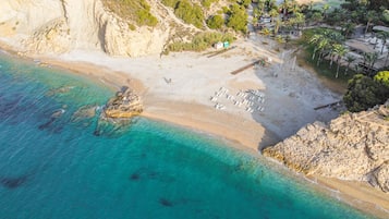 Vlak bij het strand