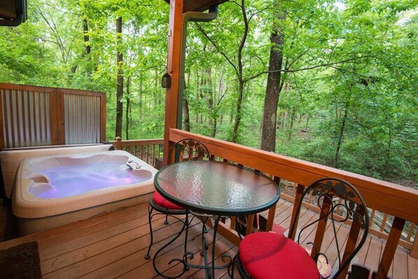 屋外ダイニングエリア