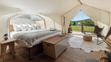 Premium bedding, individually decorated, individually furnished