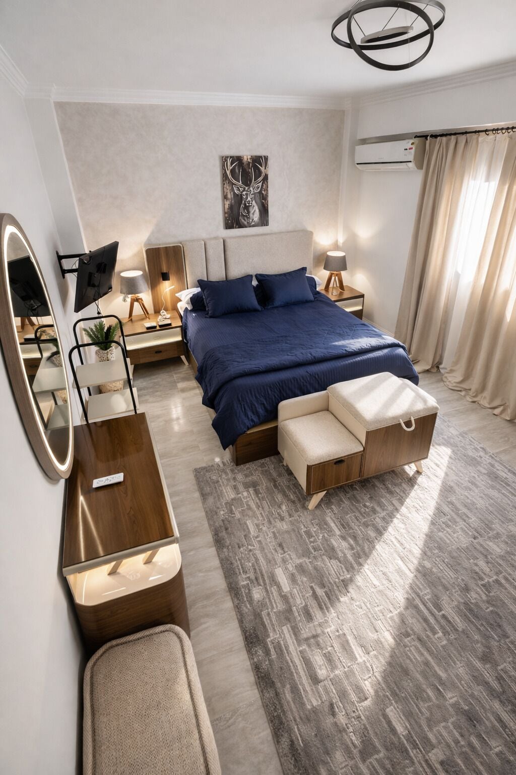 Luxury-Villa, 3 Schlafzimmer, Küche, Erdgeschoss | 3 Schlafzimmer, Bettwäsche aus ägyptischer Baumwolle