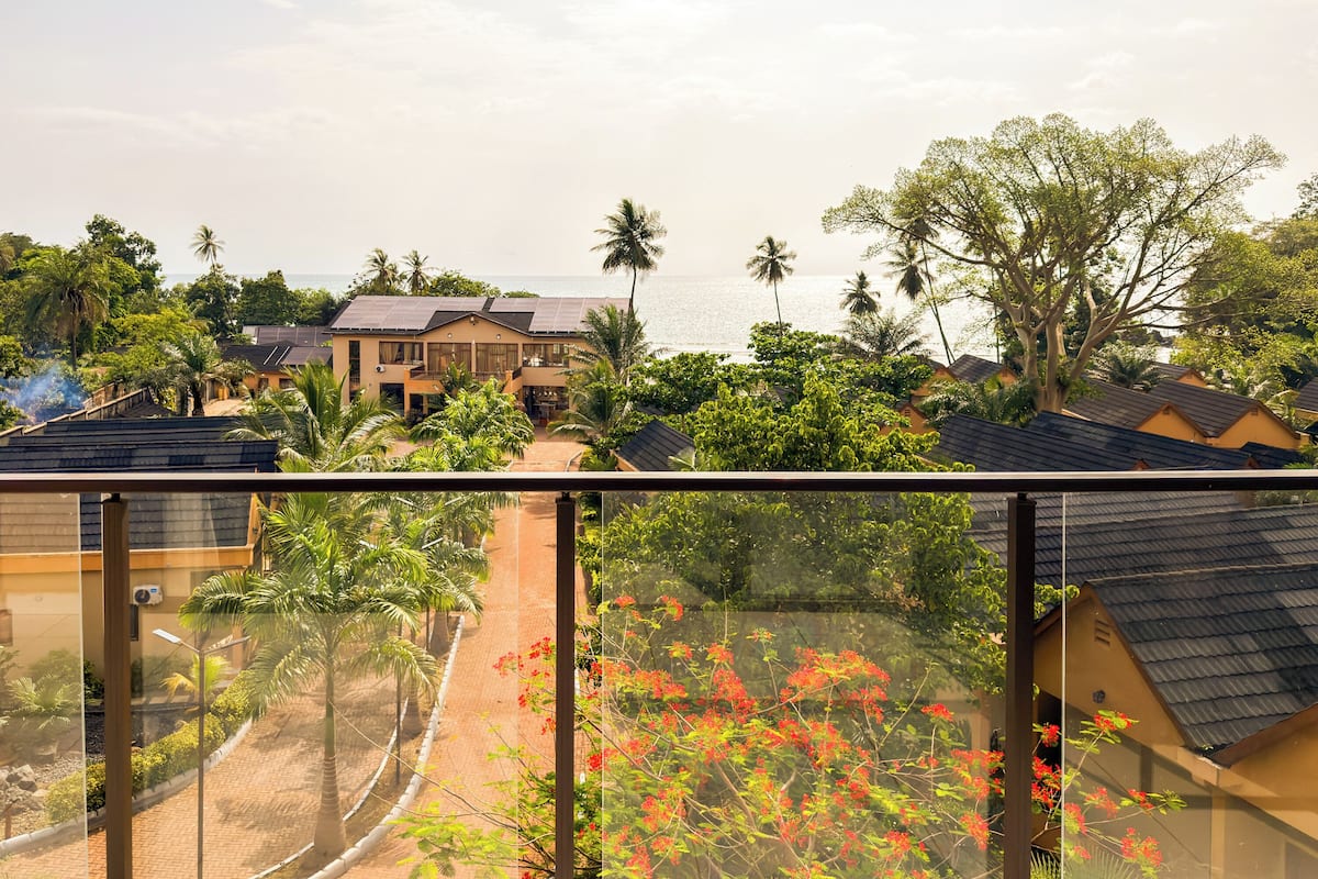 Blick vom Balkon