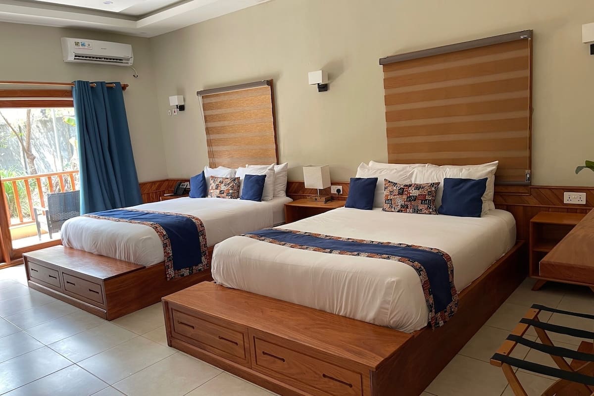 In-room safe, desk, laptop workspace, blackout curtains