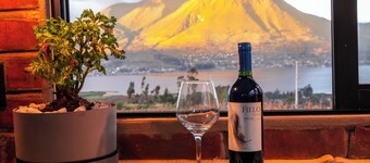 Exclusive Cabaña del Sol with a view of San Pablo Lake and Imbabura Volcano.