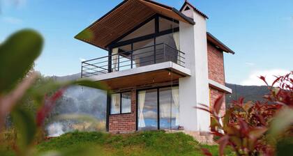 Exclusive Cabaña del Sol with a view of San Pablo Lake and Imbabura Volcano.