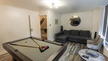 House | Living area | TV, fireplace