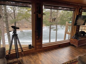 Interior - 20 acre, 5-bedroom waterfront cabin in Suring. Private pond & River Access! (Suring)