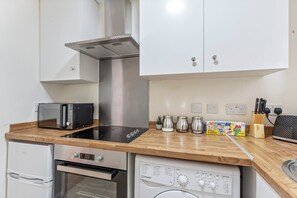 Microwave, oven, stovetop, toaster