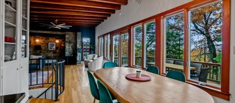 Stone Cabin on Valley View: Fire Pit + Hot Tub