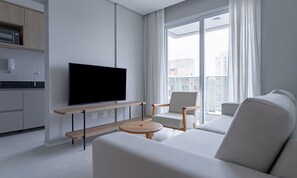 Superior Apartment, Balcony, City View | Front of property - Tabas - GO 850 Building in Vila Olímpia (São Paulo)
