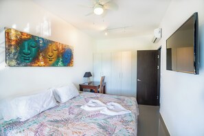 3 slaapkamers, een kluis op de kamer, een strijkplank/strijkijzer