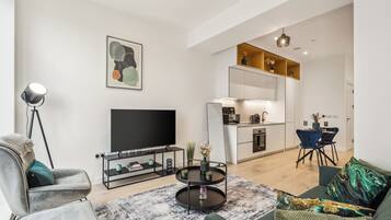 Smart TV, ping pong, books