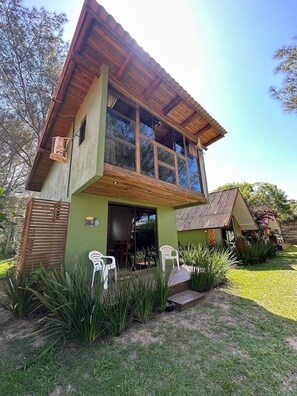 Deluxe Queen Chalet with Heated Pool and Shared Hot Tub | Exterior