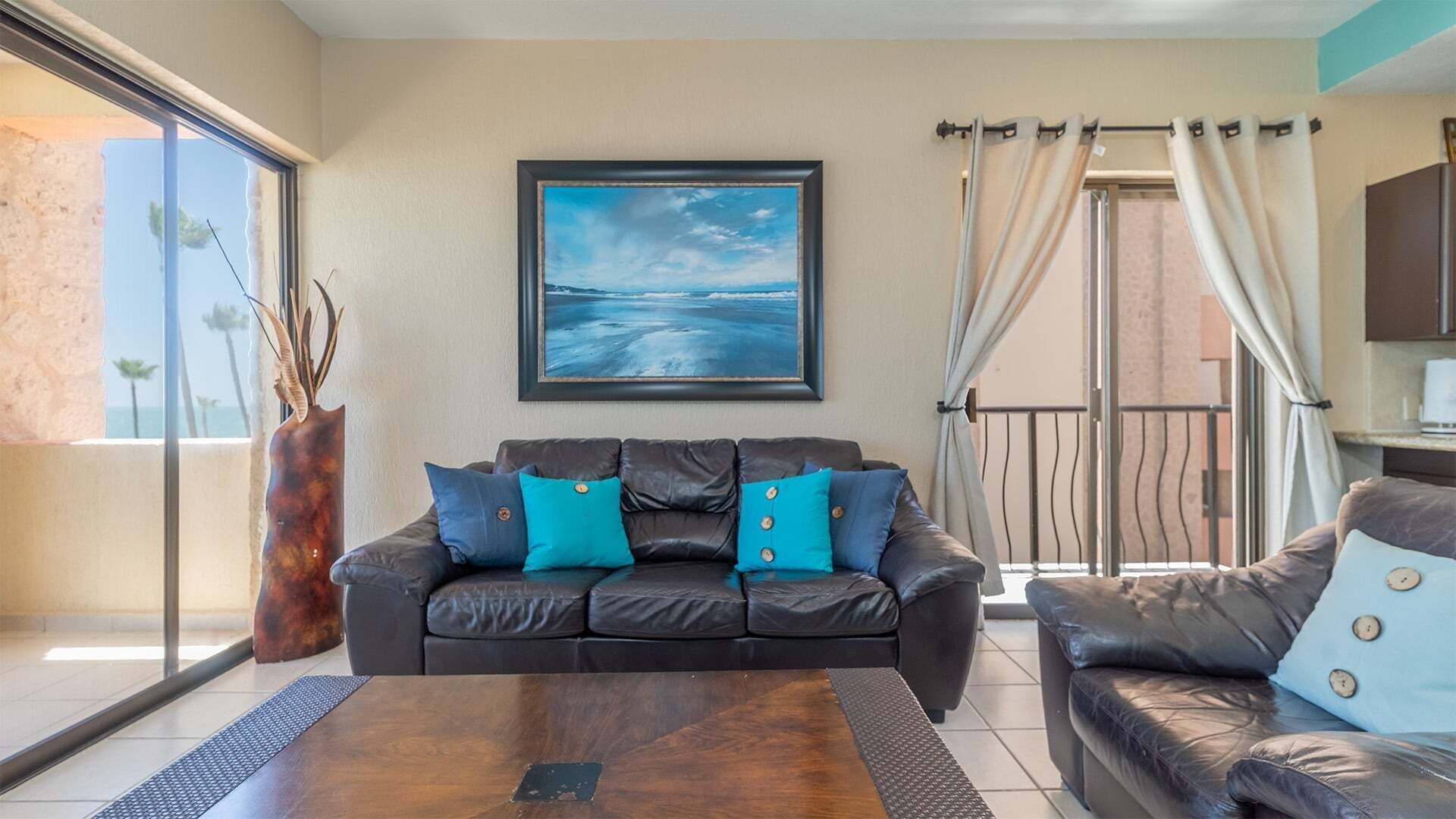 Condo, 1 King Bed with Sofa bed, Balcony, Ocean View (312) | Living area | MP3 dock