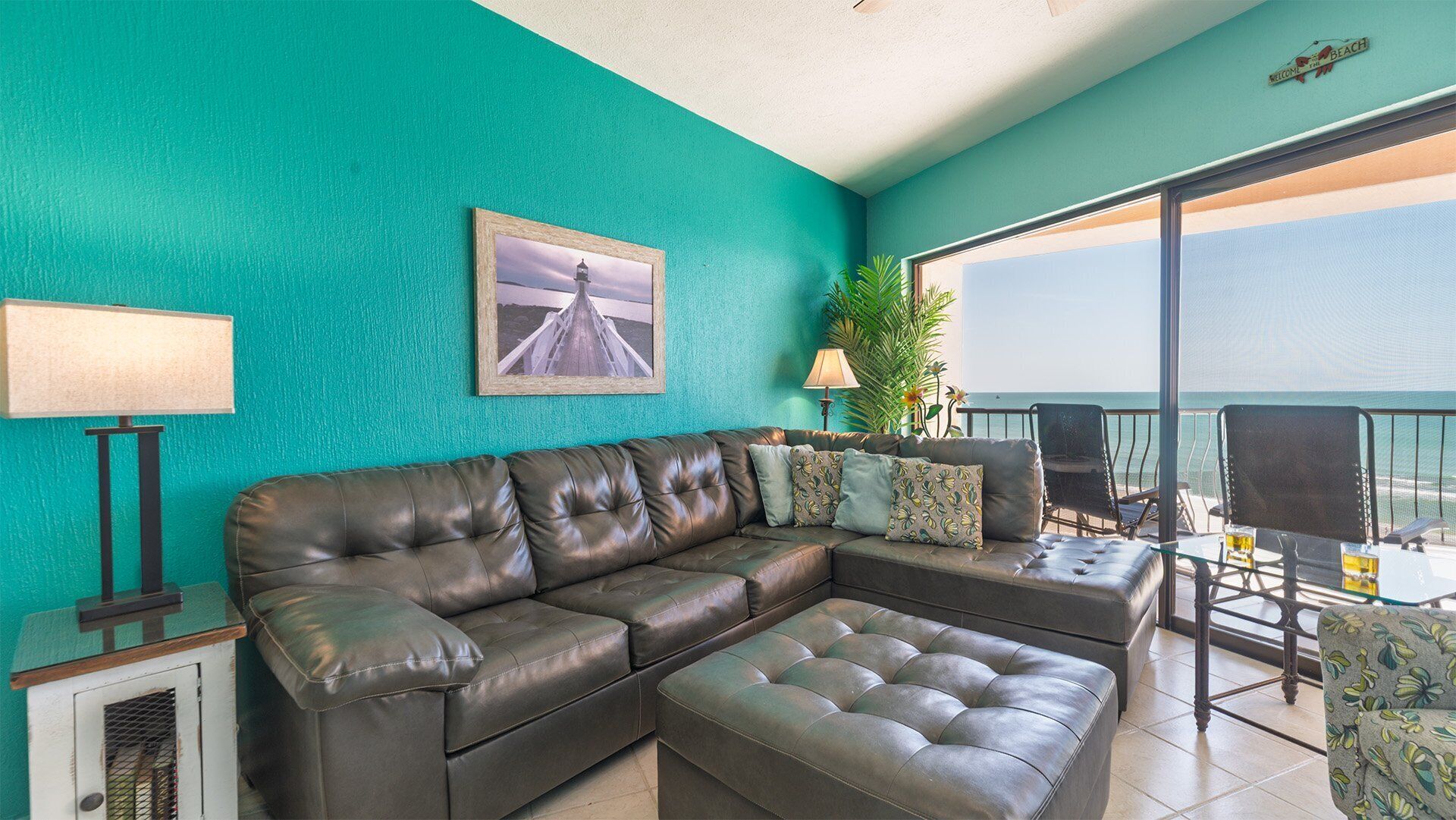 Condo, Multiple Beds, Balcony, Ocean View (602) | Living area