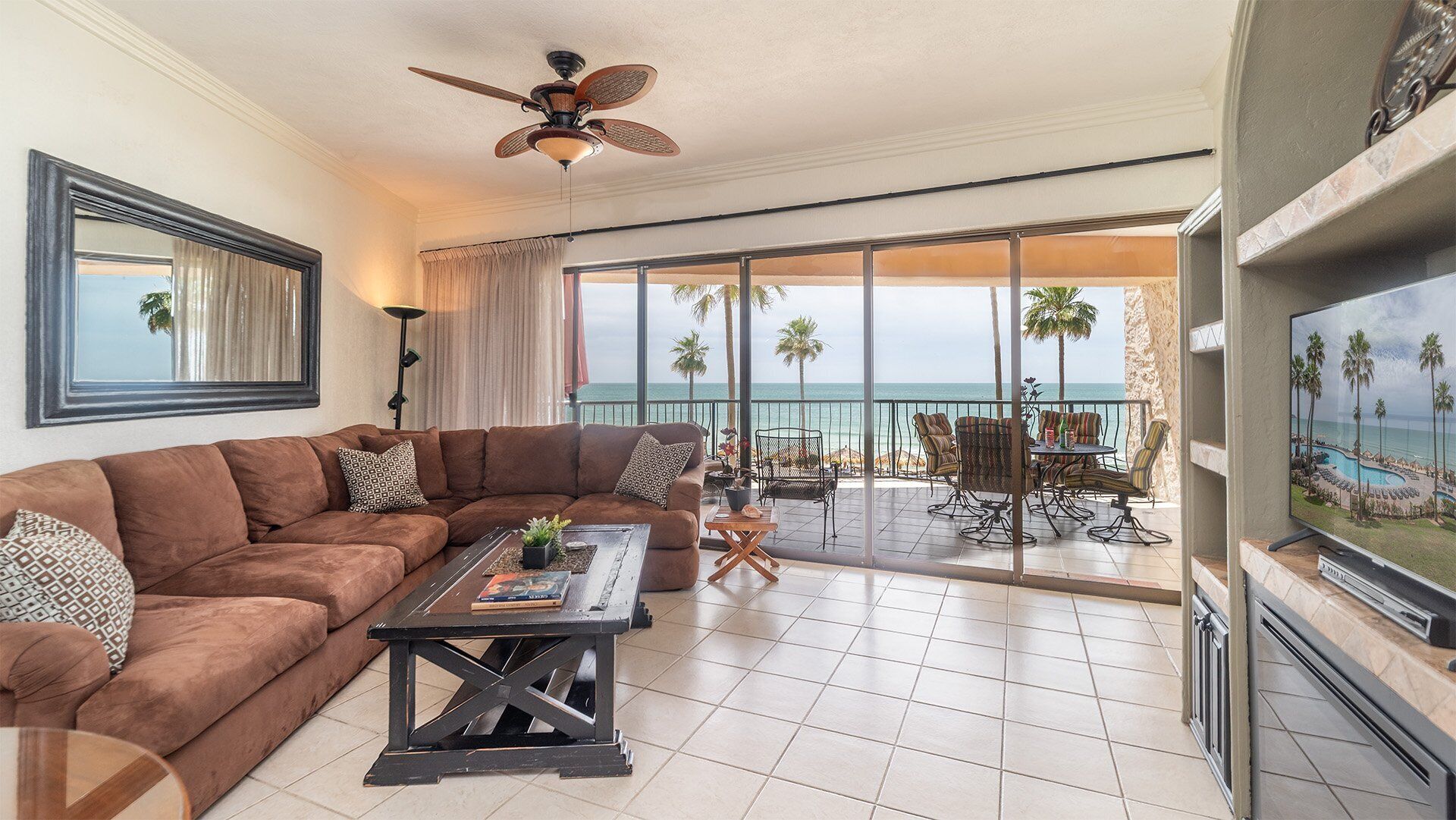 Condo, Multiple Beds, Balcony, Ocean View (207) | Living area | MP3 dock