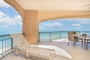 Appartement, Meerdere bedden, balkon, uitzicht op zee (501) | Buiten dineren