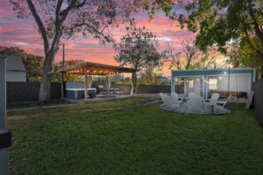 Property grounds - FlourishHouse-HotTub, firepit, gym, outdoor movie, outside dining (Waco)
