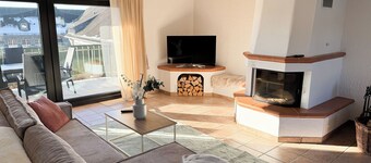 Eifelstube | 130qm large Apartment in Monschau with fireplace and table football