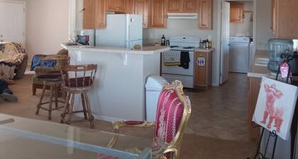 Master suite with private bathroom, as well as shared, living, kitchen, WiFi