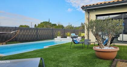 Villa with private pool between the Corbières and seaside resorts