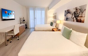 2 bedrooms, desk, iron/ironing board, travel cot