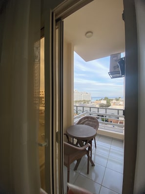 Familie appartement, uitzicht op zee | Terras