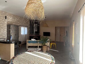 Superior Villa, Private Pool, Pool View | Private kitchen | Full-size fridge, stovetop, electric kettle, cookware/dishes/utensils