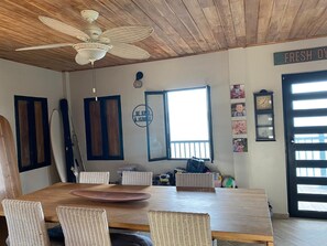 Dining - Charming 2-bedroom, 2.5 bath Over-water House on Secluded Beach! (Boca Chica)