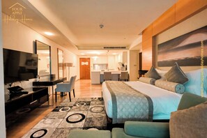 Studio Luxe, balcon, vue ville