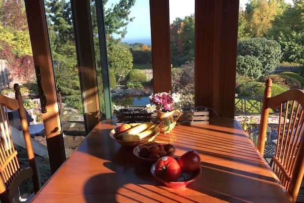 Kitchen table and views