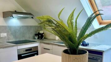 Kühlschrank, Mikrowelle, Ofen, Geschirrspüler