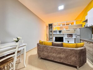 Leilighet – superior, 1 queensize-seng | Oppholdsområde