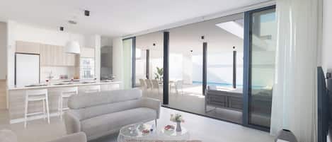 Smart TV, music library, video library