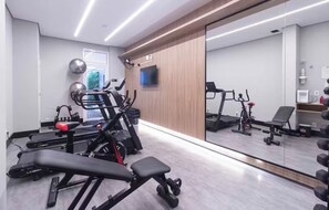 Fitness facility - Studio apartment in Bela Vista, 400m from Paulista Avenue. (Bela Vista São Paulo)