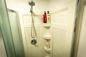 Shower, hair dryer, towels, soap - PRIVATE Main-Level Suite for Work & Play (Lethbridge)