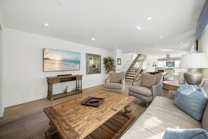 Smart TV, fireplace, video games, table football