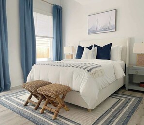 4 bedrooms, iron/ironing board, WiFi, bed sheets