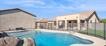 Cozy Home with Pool + Water Slide + Safety Gate!