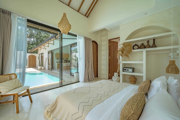 别墅, 2 间卧室, 露台, 泳池景观 | 2 多间卧室、埃及棉床单、高档床上用品、客房内保险箱