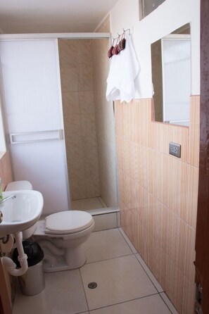 Habitación familiar, baño en la habitación, planta baja | Baño | Jabón y papel de baño