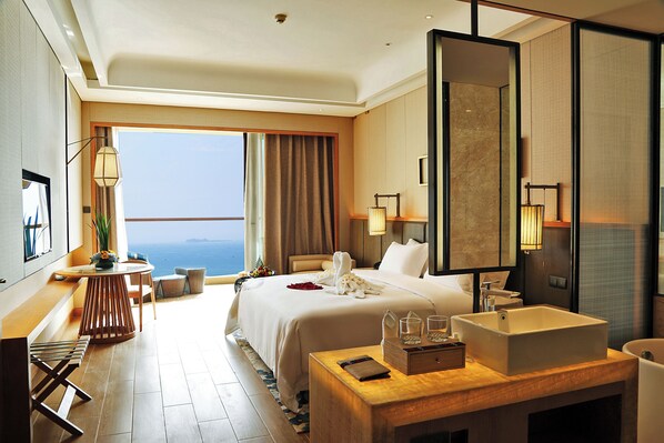 Panoramic Room, Balcony, Ocean View | Premium bedding, minibar, in-room safe, desk