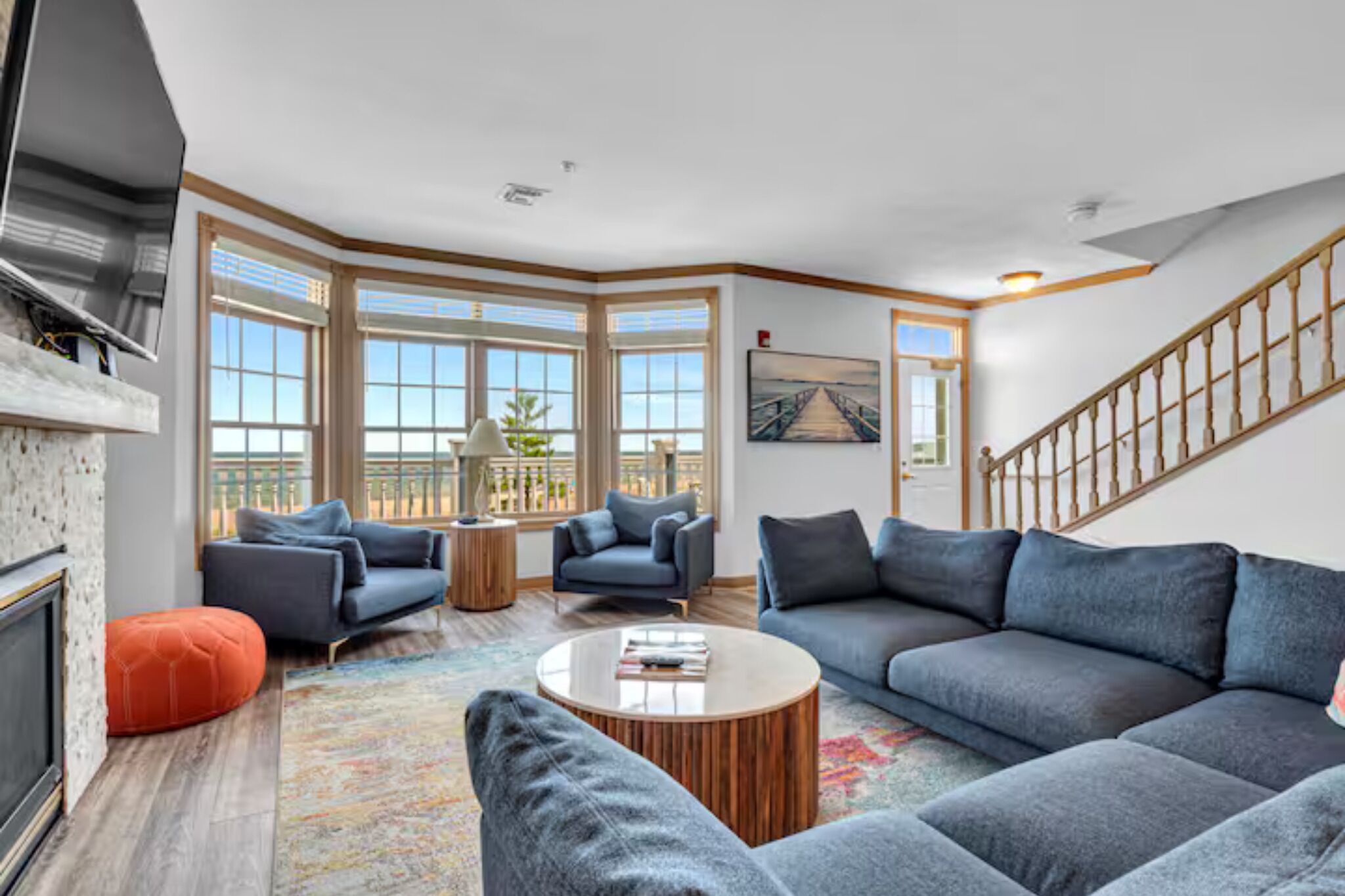 TV connectée, cheminée