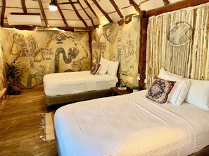 Premium bedding, in-room safe, individually decorated - Hippie Chit Jungle Hotel (Tulum)