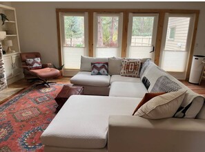 Smart TV, fireplace, video games, printers