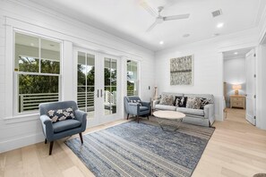 House, Private Pool | Living area | 65-inch Smart TV with digital channels, Netflix, Hulu - 30A Beach House - Dream by the Sea  (Santa Rosa Beach)