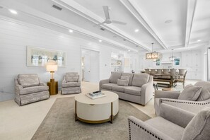 House, Private Pool | Living area | 65-inch Smart TV with digital channels, Netflix, Hulu - 30A Beach House - Dream by the Sea  (Santa Rosa Beach)