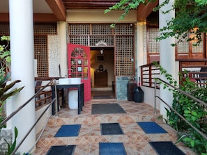 Interior entrance