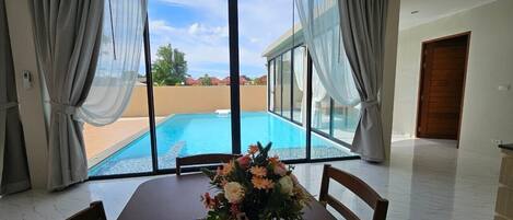 Villa, Private Pool, Pool View | Private kitchen