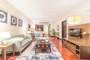 Living area - Manzil - 1BR in Palm with Sea View  (Dubai)