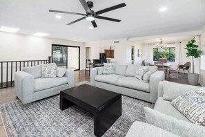 Smart TV, fireplace, offices - Spacious Oasis w/ Pool, Sauna, and Secret Arcade (La Mesa)